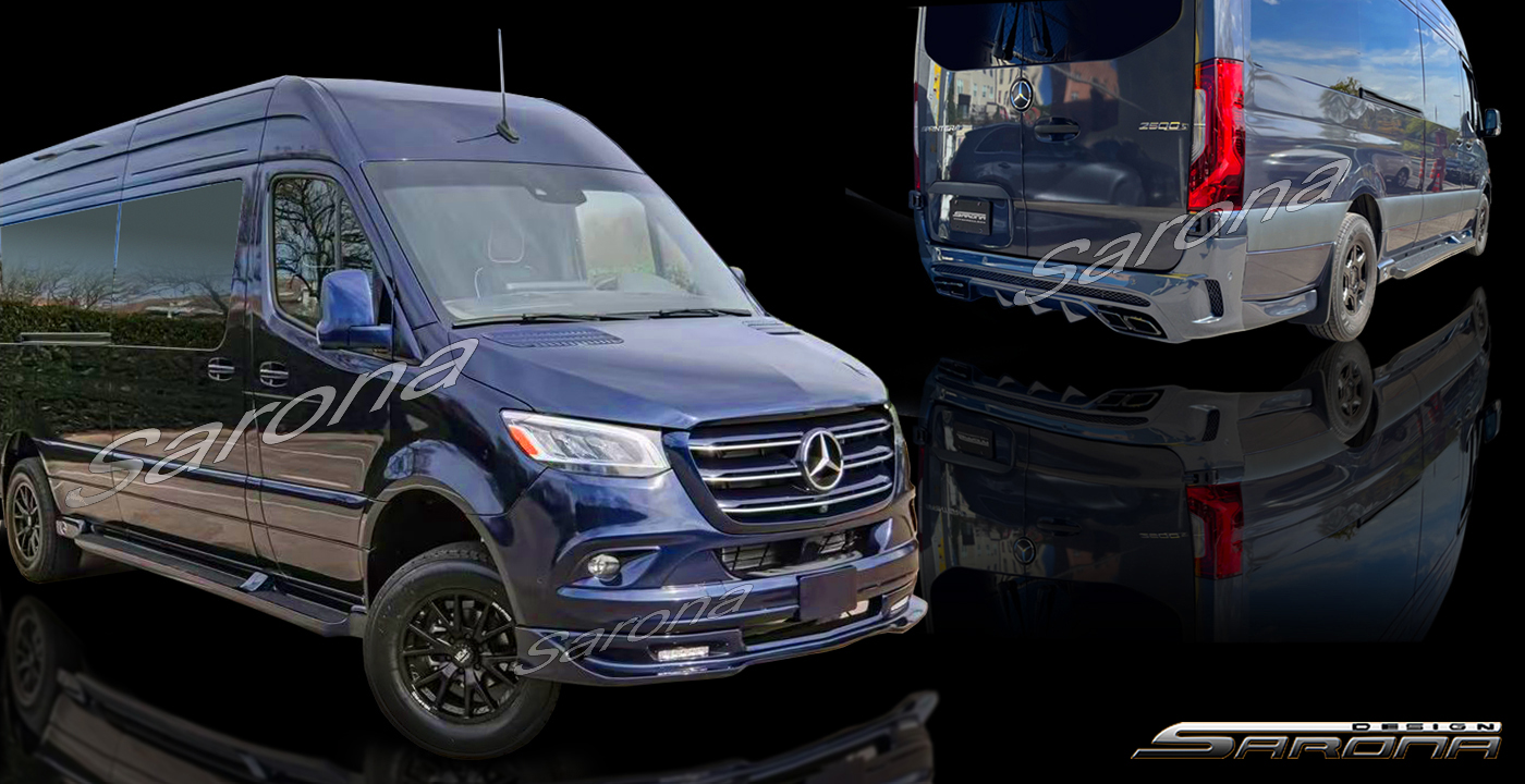 Custom Mercedes Sprinter  Long Wheel Base Body Kit (2019 - 2025) - $3890.00 (Part #MB-174-KT)